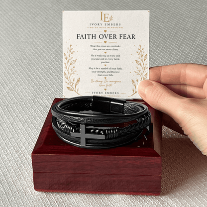 Faith Over Fear Bracelet - Ivory Embers