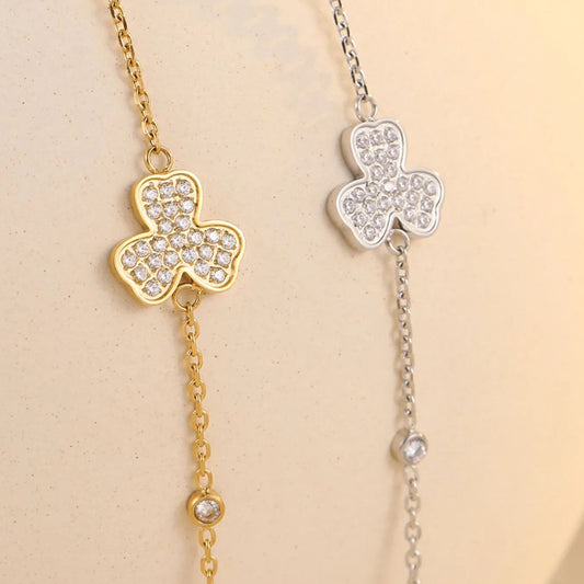 Lumen Clover Bracelet - Ivory Embers