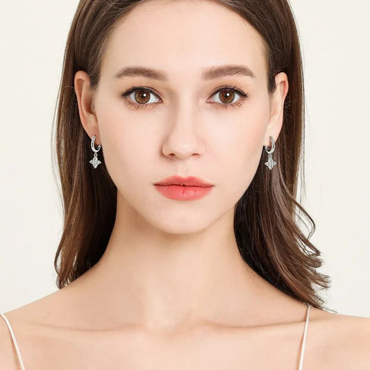 LustraDrop Earrings - Ivory Embers