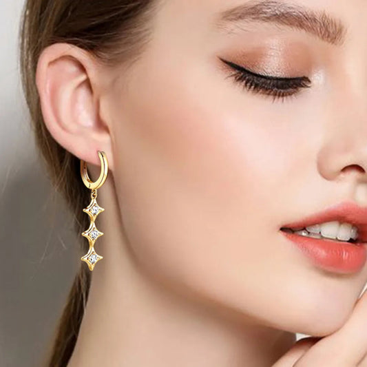 Lumen Arc Earrings - Ivory Embers