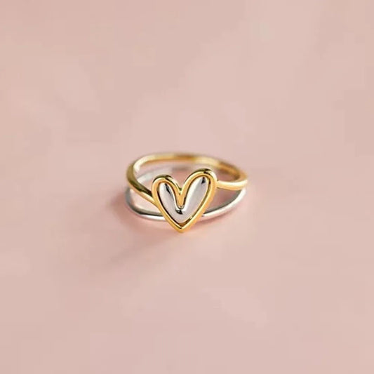 Vera Heart Ring - Ivory Embers
