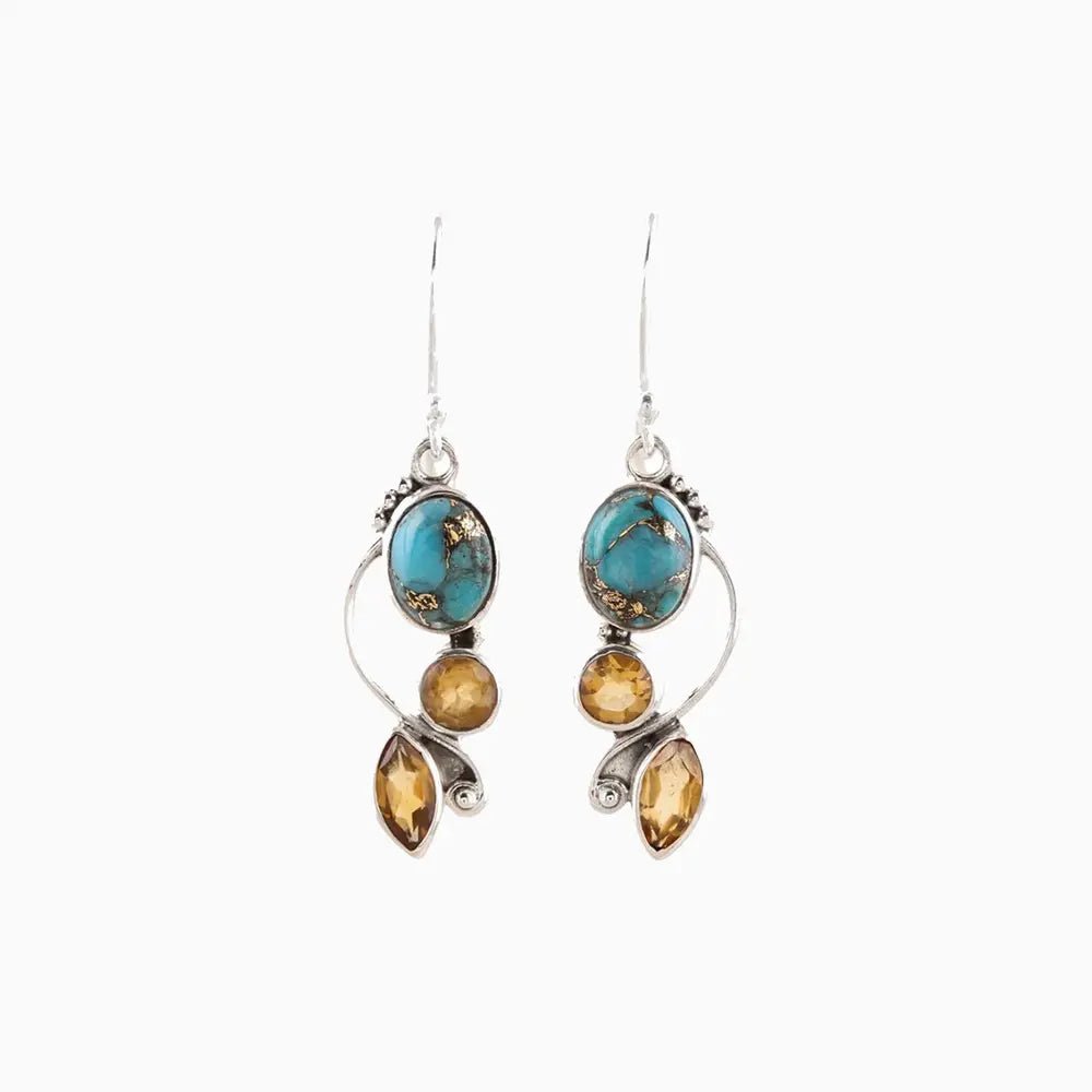 Ember Arc Earrings - Ivory Embers