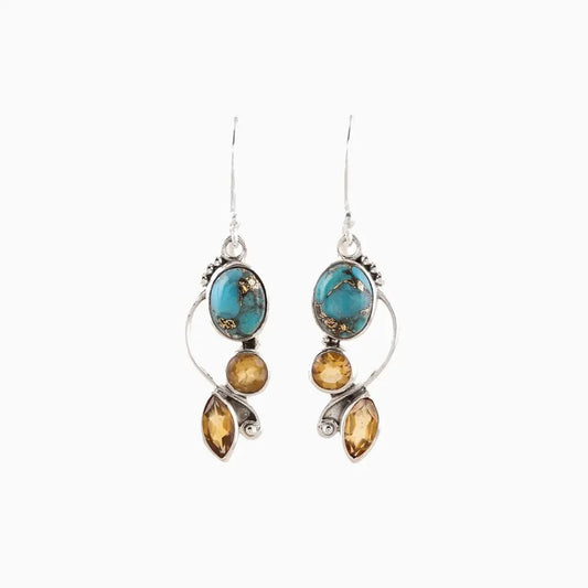 Ember Arc Earrings - Ivory Embers