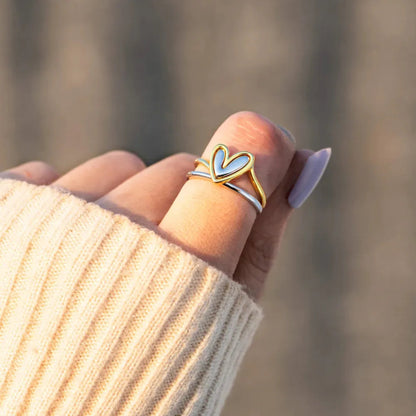 Vera Heart Ring - Ivory Embers