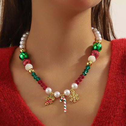 Christmas Charm Necklace - Ivory Embers