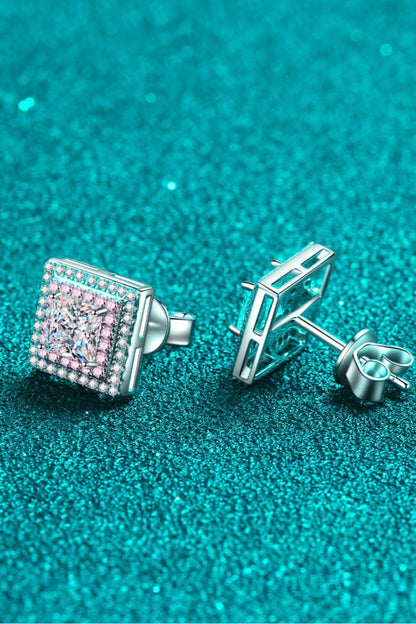 StarFire Square Earrings - Ivory Embers