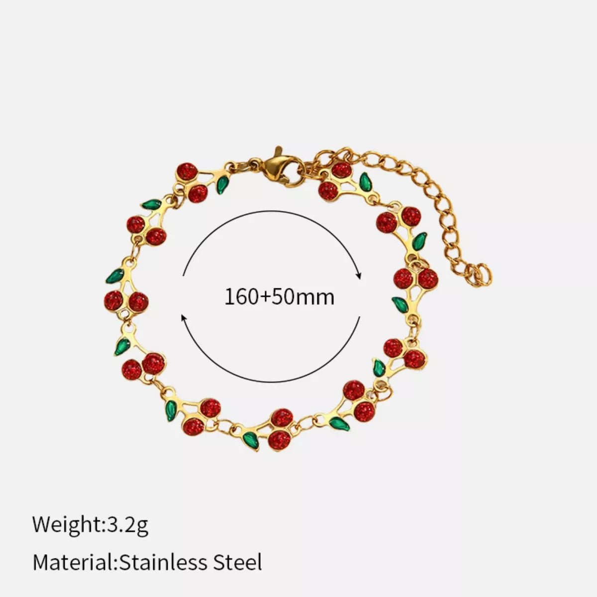 Scarlet Bloom Bracelet - Ivory Embers