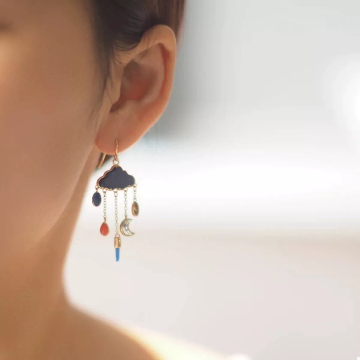 Reverie Drop Earrings - Ivory Embers
