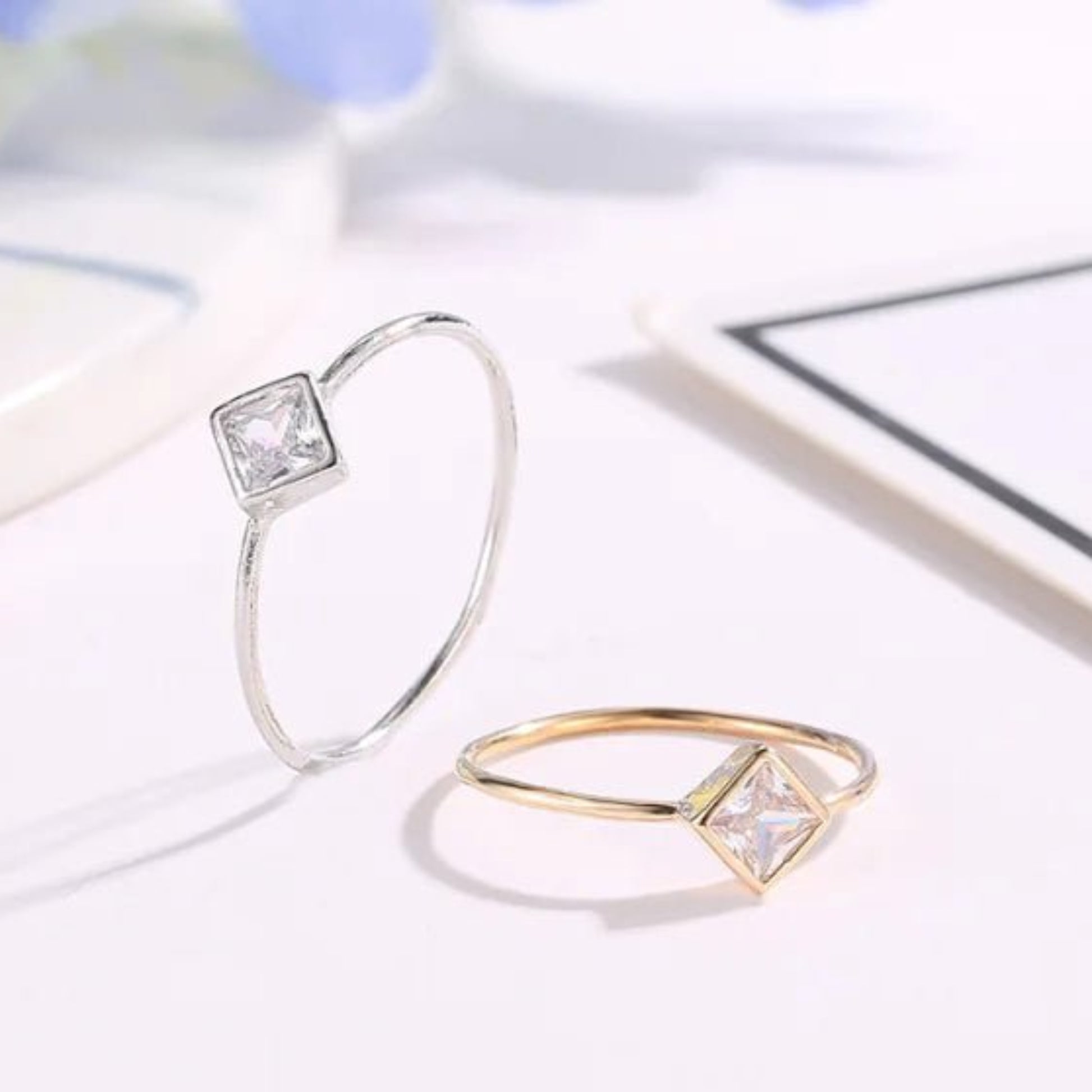 Trinity Stack Ring Set - Ivory Embers